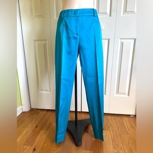 CLASS ROBERTO CAVALLI Women Turquoise Cotton Blend Pants 8/44 NWT